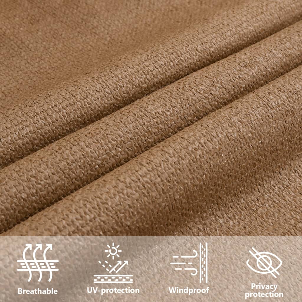 Πανί Σκίασης Taupe 3,5 x 3,5 x 4,9 μ. από HDPE 160 γρ./μ² 11