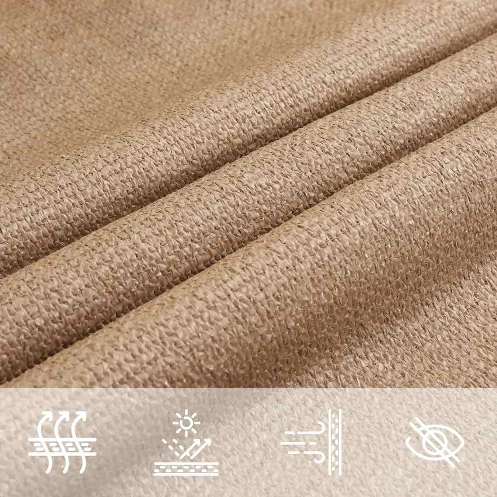 Πανί Σκίασης Taupe 3,5 x 3,5 x 4,9 μ. από HDPE 160 γρ./μ² 7