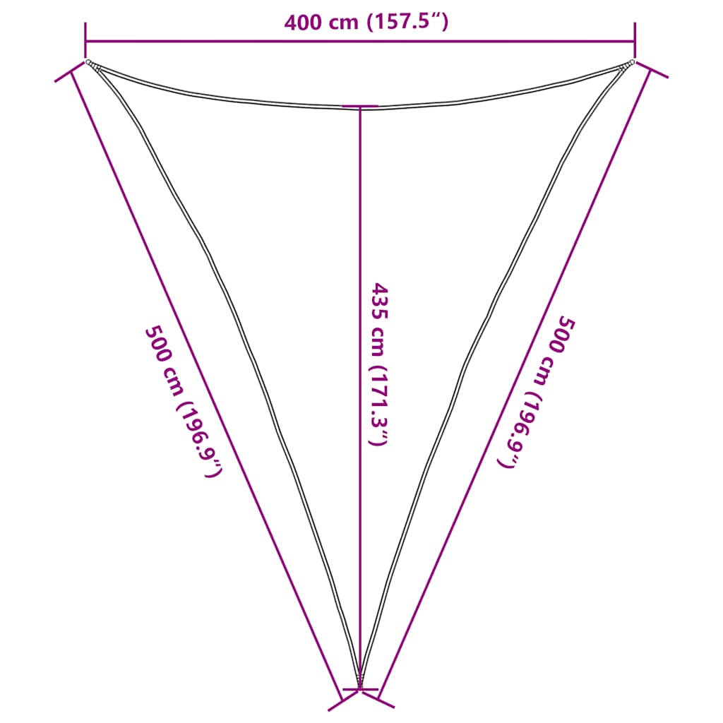 Πανί Σκίασης Taupe 4 x 5 x 5 μ. από HDPE 160 γρ./μ² 10