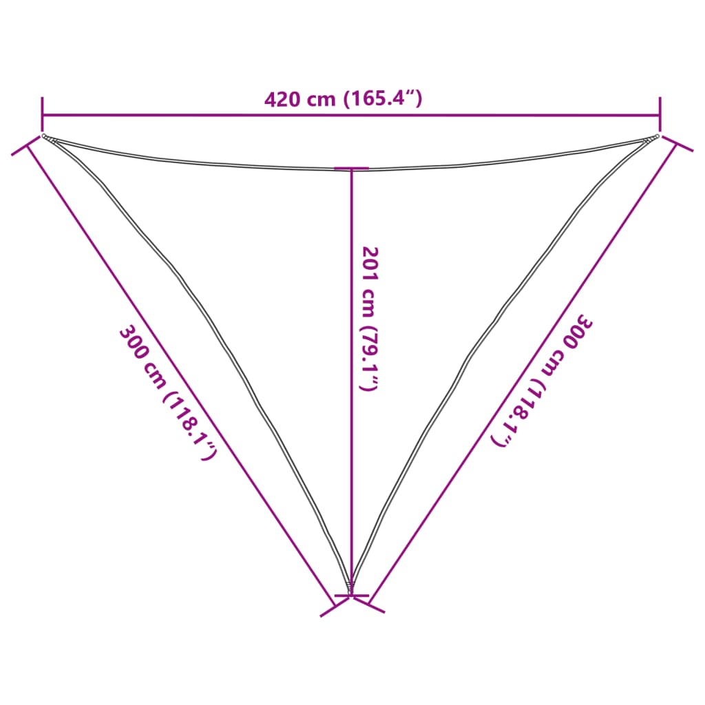 Πανί Σκίασης Σκούρο Πράσινο 3 x 3 x 4,2 μ. από HDPE 160 γρ./μ² 10