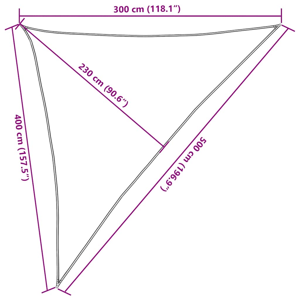 Πανί Σκίασης Κίτρινο 3 x 4 x 5 μ. 160 γρ./μ² από HDPE 10