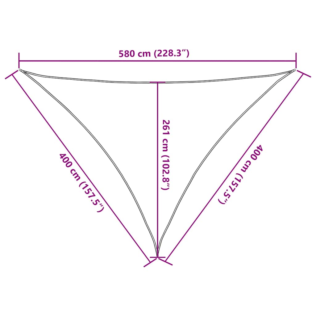 Πανί Σκίασης Κίτρινο 4 x 4 x 5,8 μ. 160 γρ./μ² από HDPE 10