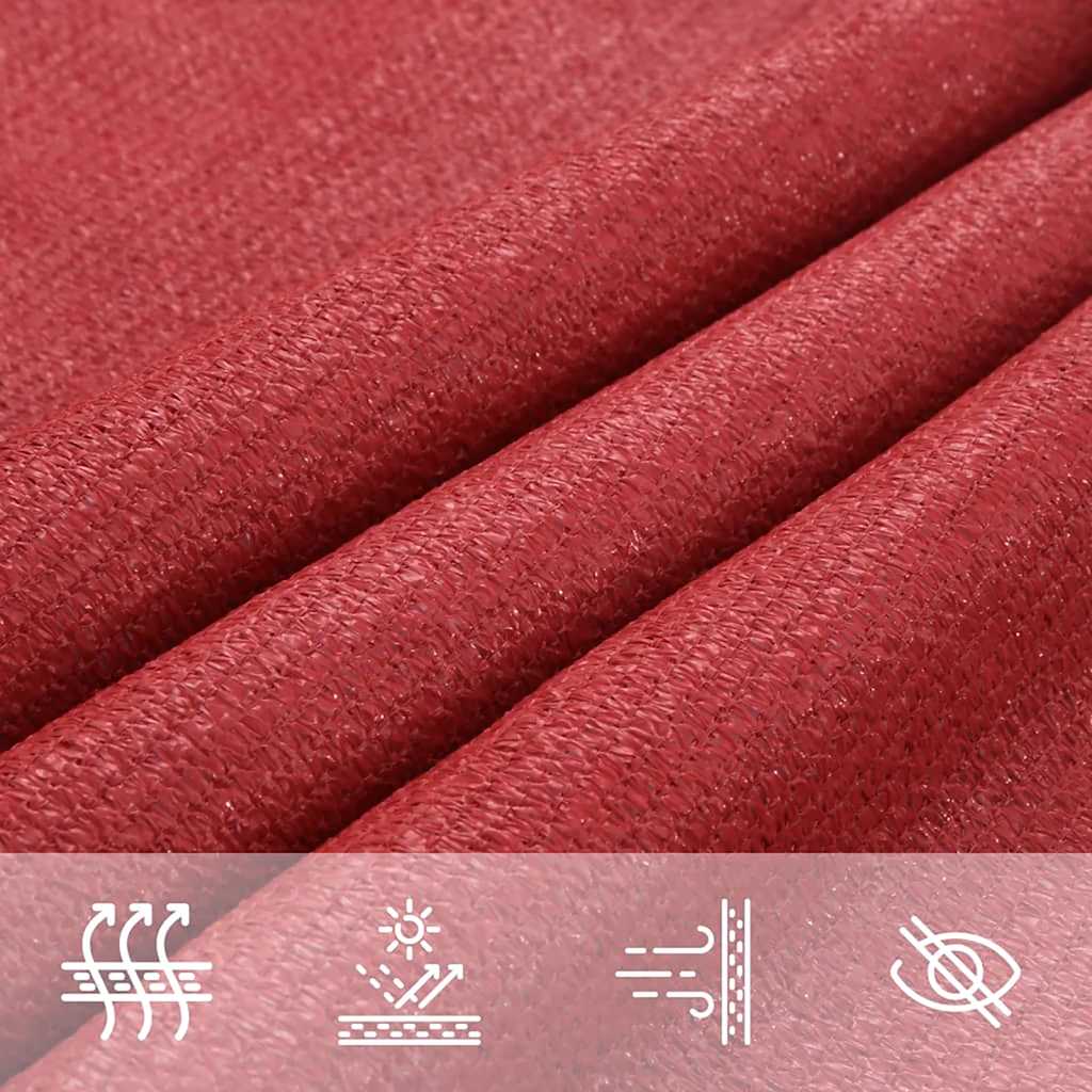 Πανί Σκίασης Κόκκινο 5 x 7 μ. από HDPE 160 γρ./μ² 7