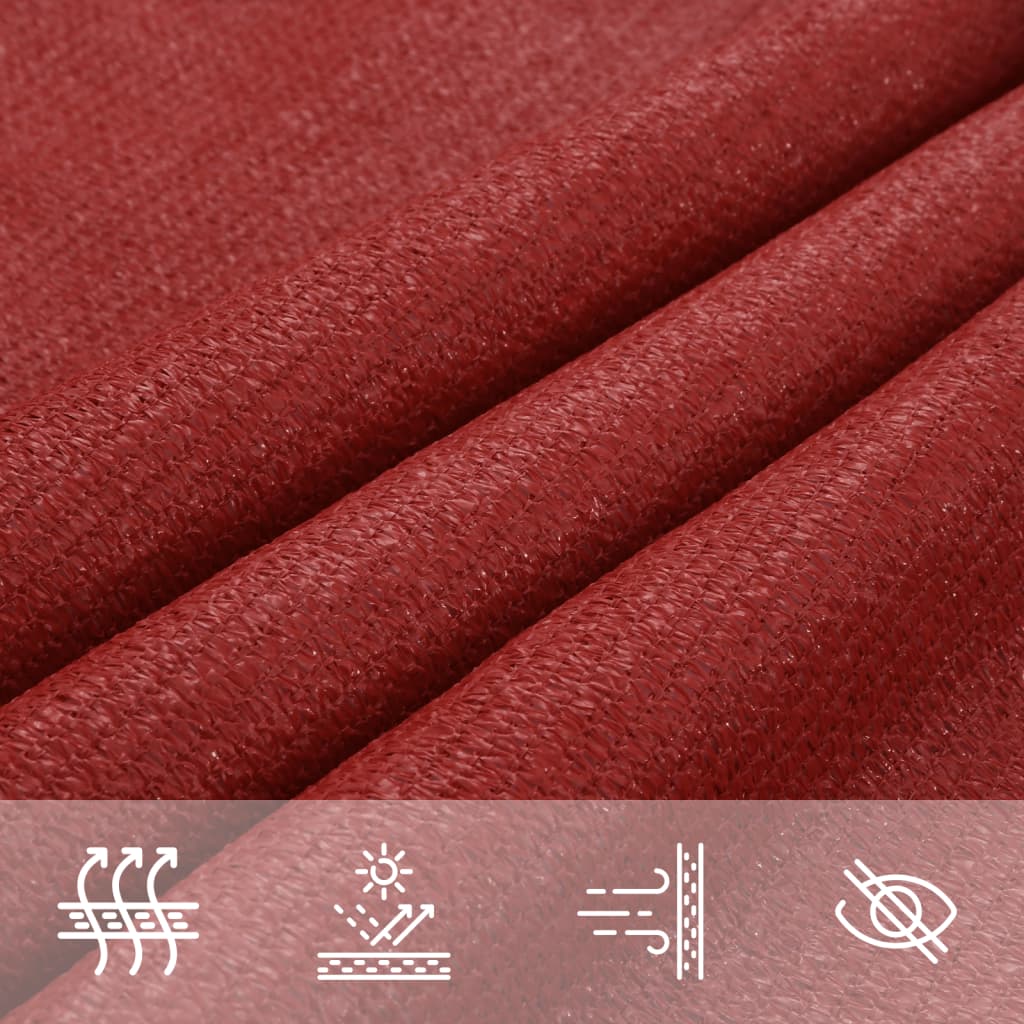 Πανί Σκίασης Κόκκινο 2,5 x 2,5 x 3,5 μ. από HDPE 160 γρ/μ² 7