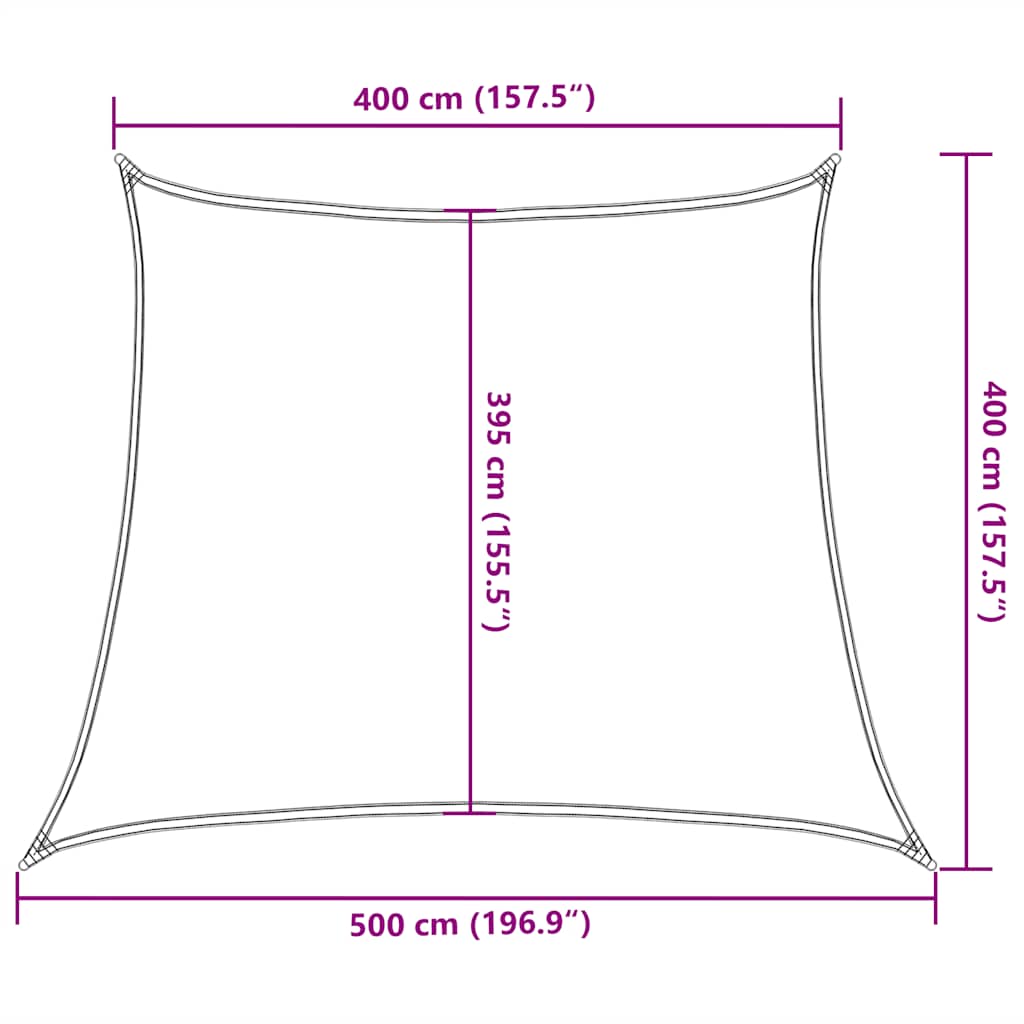 Πανί Σκίασης Κόκκινο 4/5 x 4 μ. από HDPE 160 γρ./μ² 10