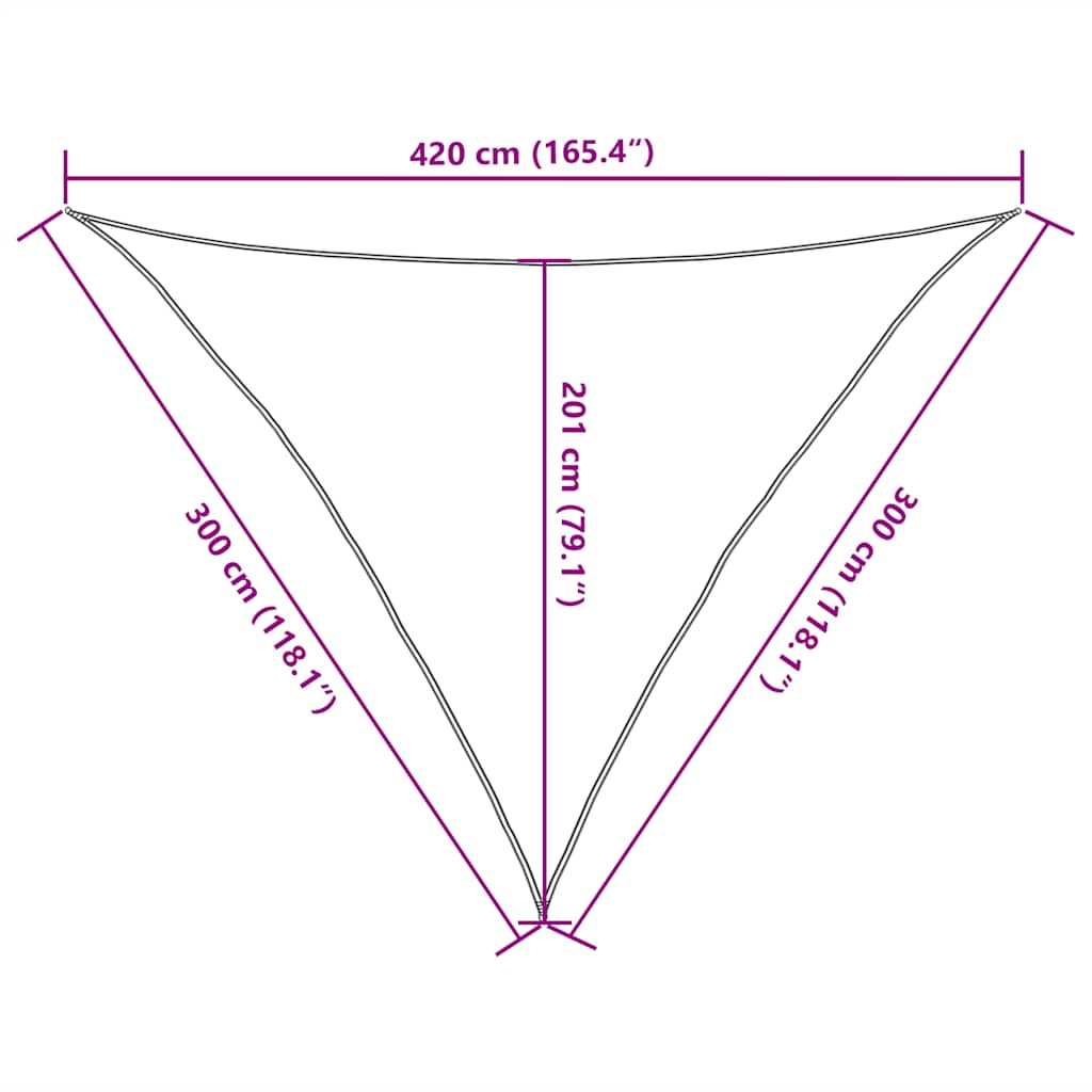 Πανί Σκίασης Πορτοκαλί 3 x 3 x 4,2 μ. 160 γρ./μ² από HDPE 10