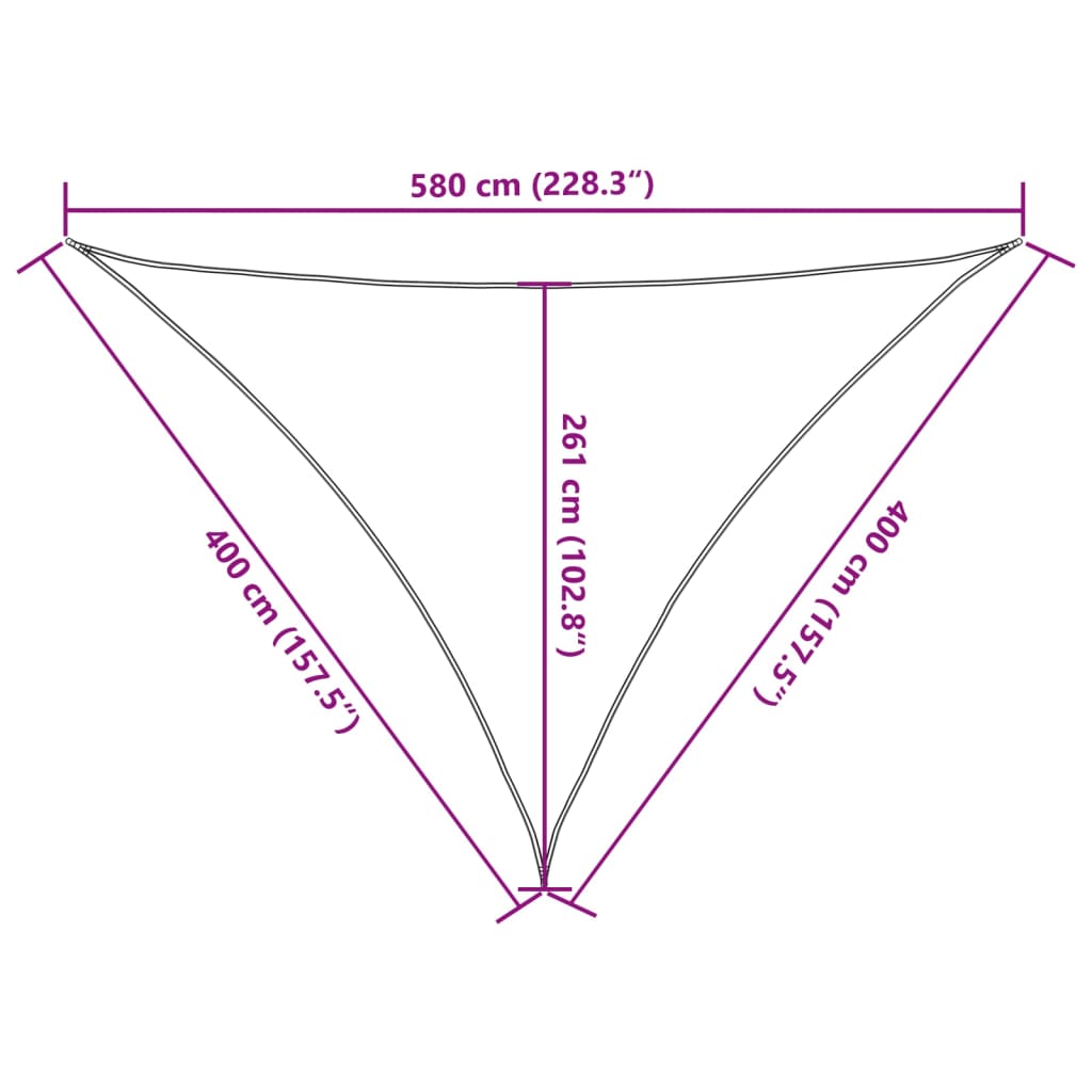 Πανί Σκίασης Μαύρο 4 x 4 x 5,8 μ. από HDPE 160 γρ./μ² 10