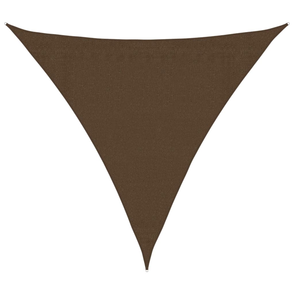 Πανί Σκίασης Καφέ 3,6 x 3,6 x 3,6 μ. από HDPE 160 γρ./μ² 2