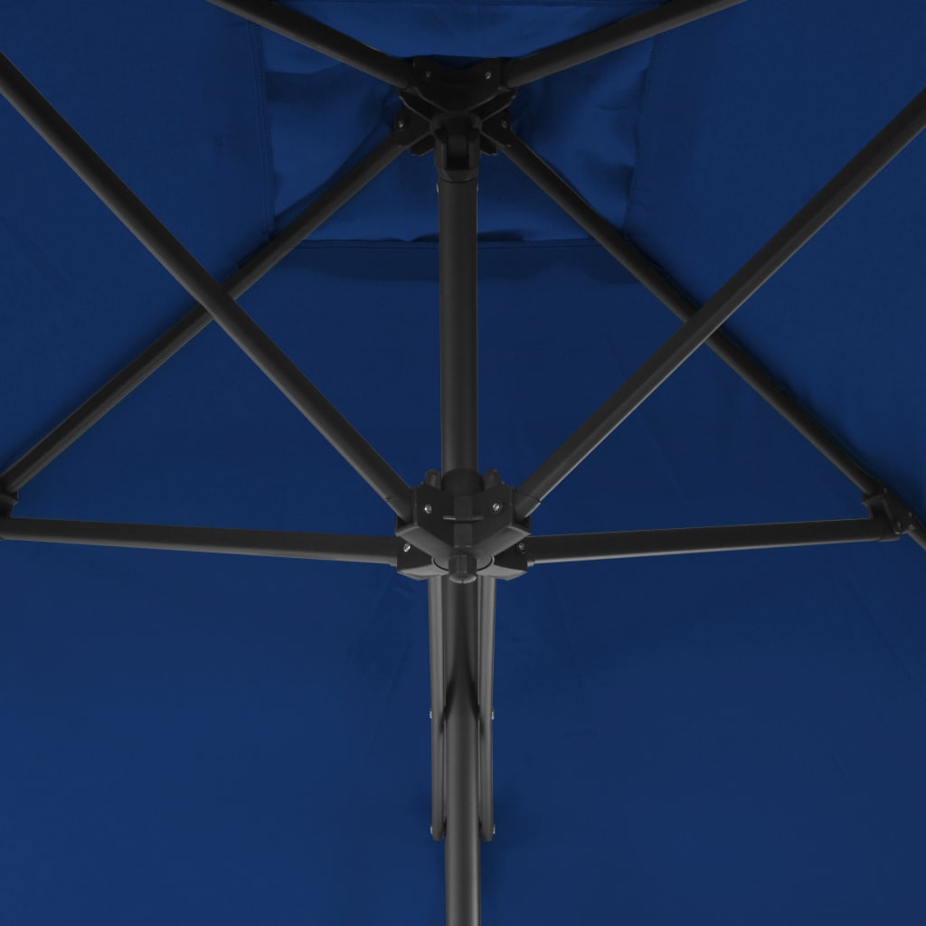 Ομπρέλα Κήπου με Ατσάλινο Ιστό Μπλε 300x250x230 εκ. 4