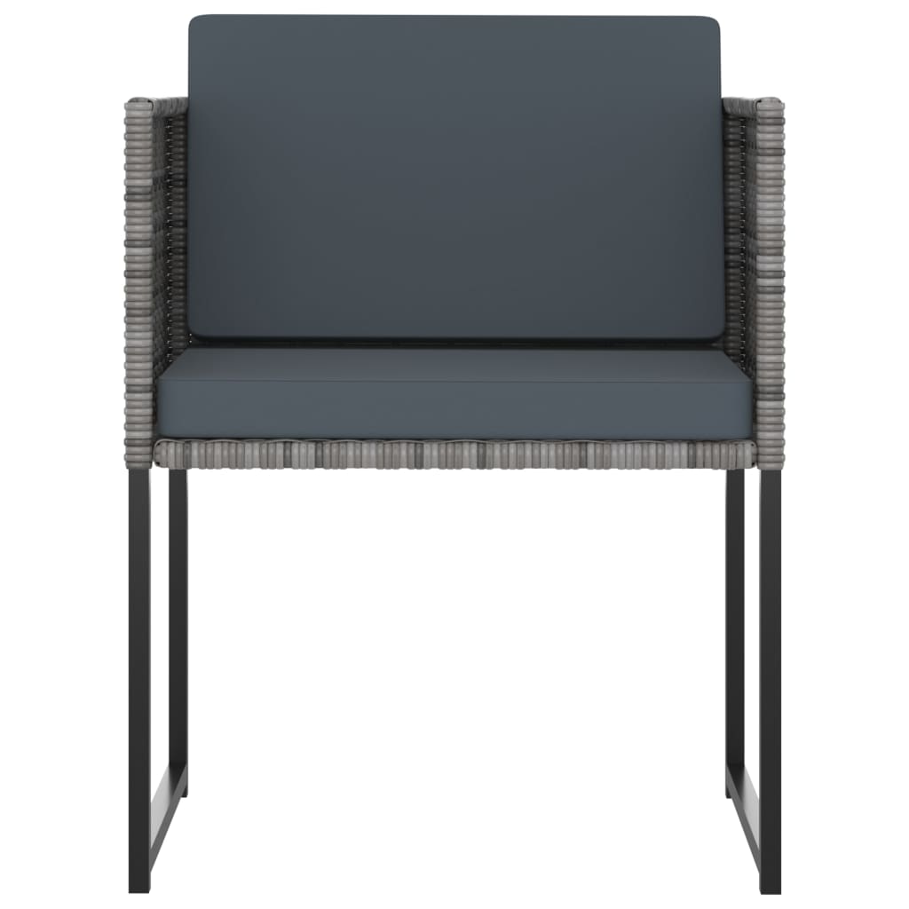 Σετ Τραπεζαρίας Κήπου 11 τεμ. Γκρι Συνθετ. Ρατάν με Μαξιλάρια 4