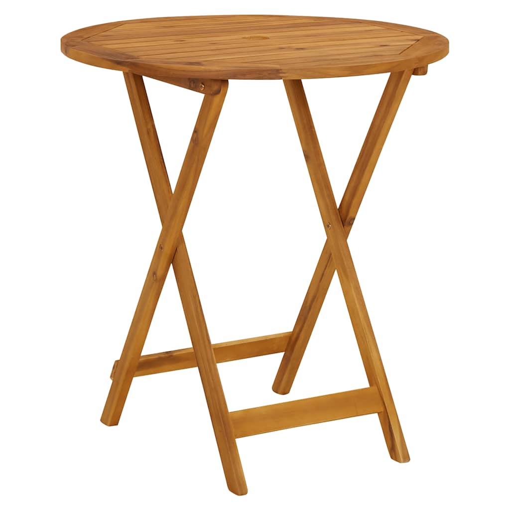 Τραπέζι Κήπου Πτυσσόμενο 70 εκ. από Μασίφ Ξύλο Ακακίας 2