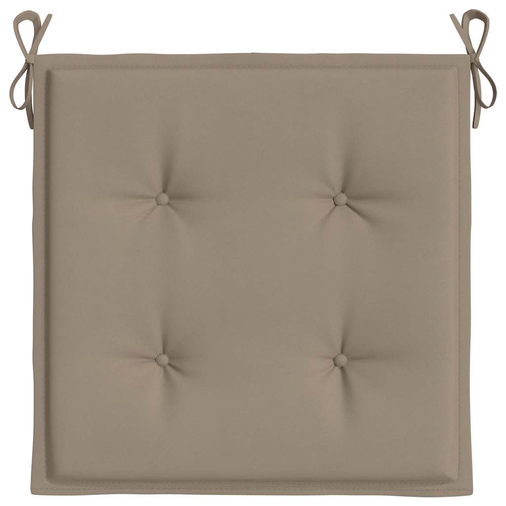 Μαξιλάρια Καρέκλας Κήπου 6 τεμ. Taupe 40x40x4 εκ. Υφασμάτινα 6