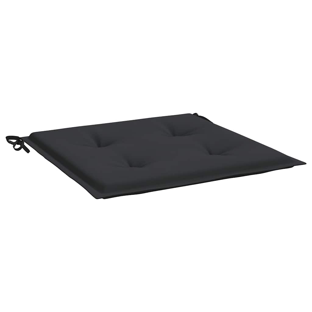 Μαξιλάρια Καρέκλας Κήπου 4 τεμ. Μαύρα 50x50x3 εκ. Oxford Ύφασμα 5
