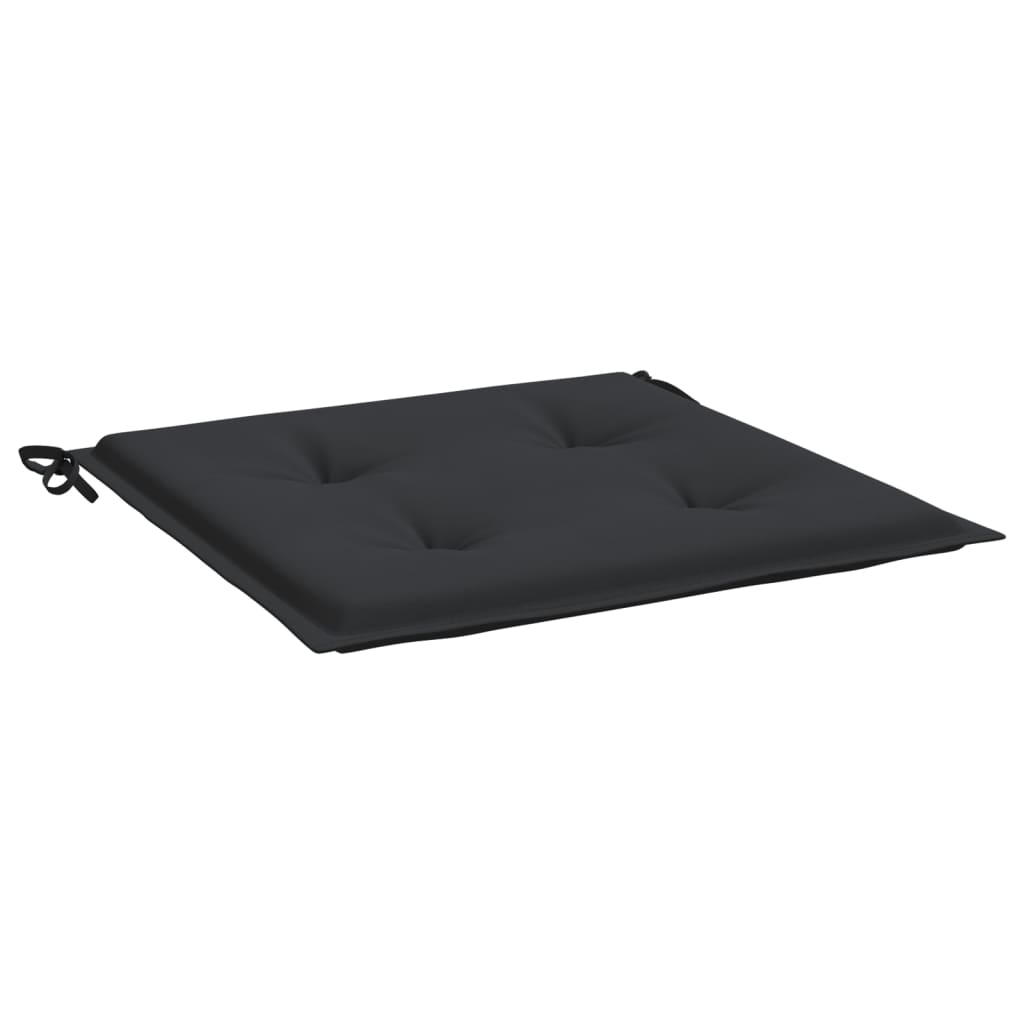 Μαξιλάρια Καρέκλας Κήπου 6 τεμ. Μαύρα 50x50x3 εκ. Oxford Ύφασμα 5