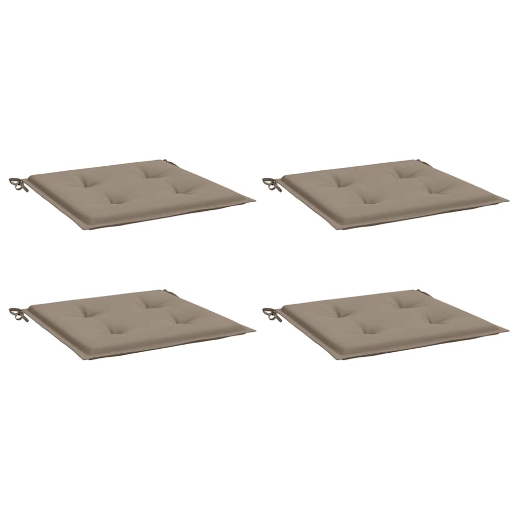 Μαξιλάρια Καρέκλας Κήπου 4 τεμ. Taupe 50x50x4 εκ. Oxford Ύφασμα 3