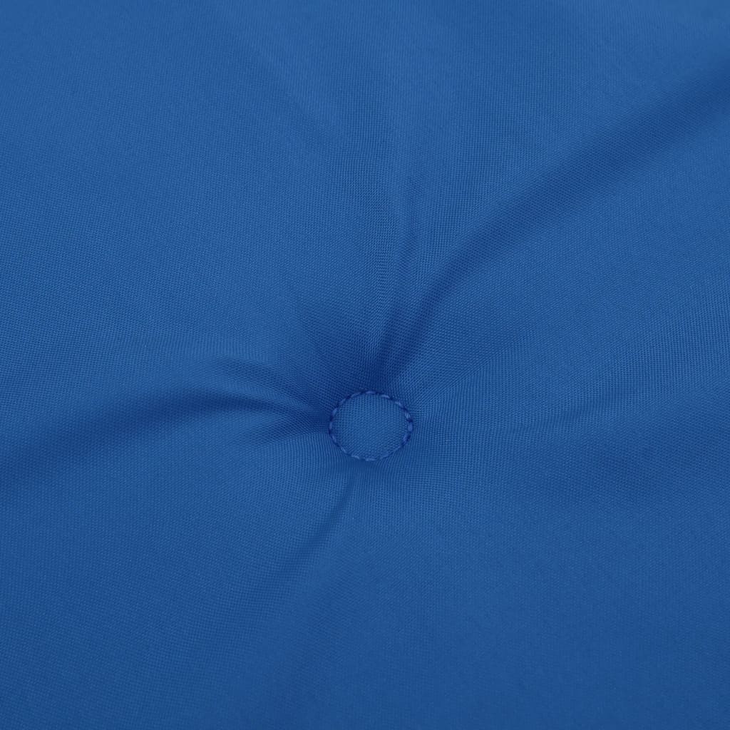 Μαξιλάρια Καρέκλας Κήπου 6 τεμ. Μπλε Ρουά 50x50x3εκ. Υφασμάτινα 6