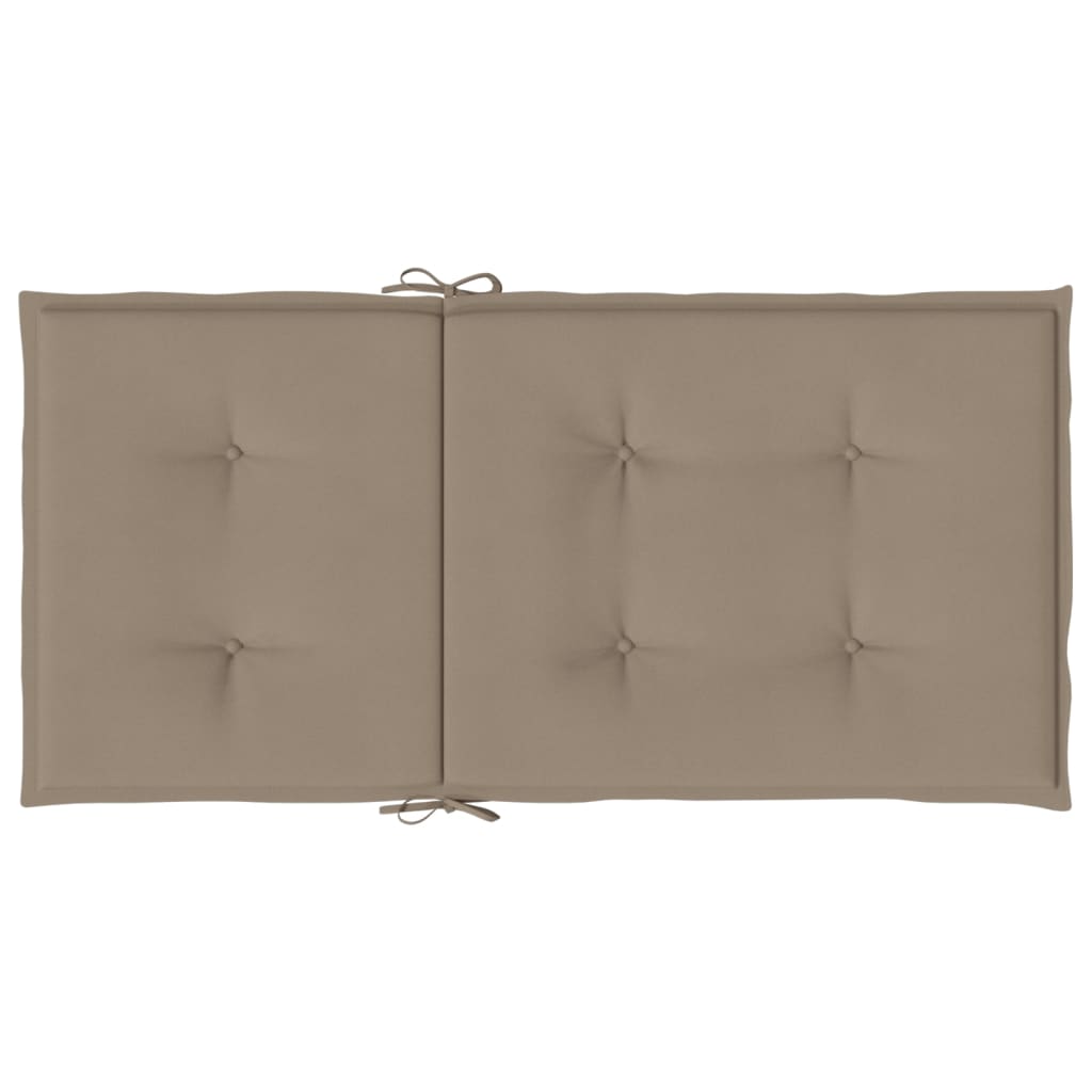 Μαξιλάρια Καρέκλας Κήπου Πλάτη 6τεμ Taupe 100x50x3εκ Oxford Ύφ. 7