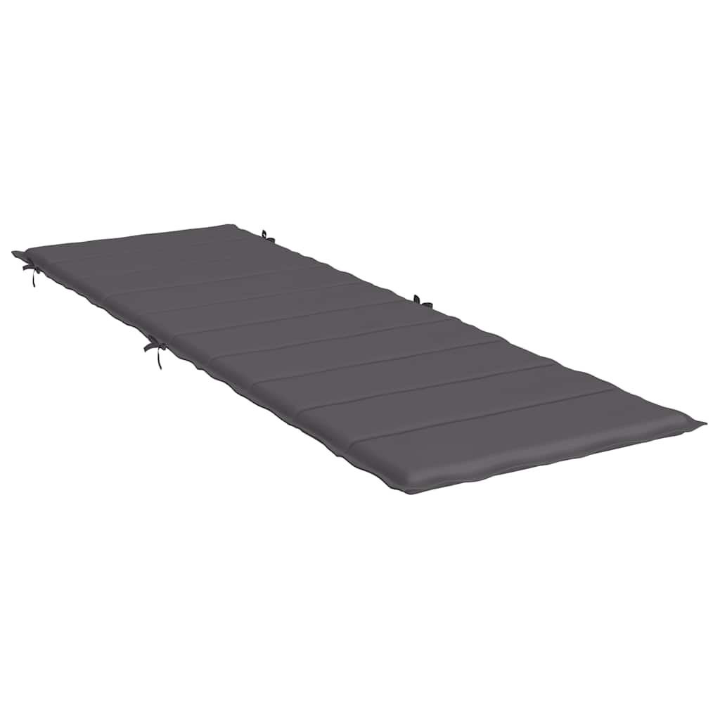 Μαξιλάρι Ξαπλώστρας Ανθρακί 186x58x4εκ. από Ύφασμα Oxford 4