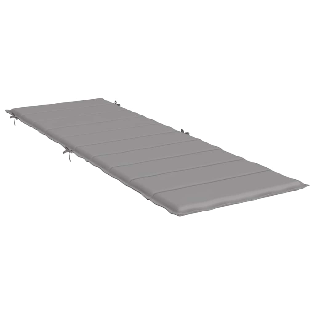 Μαξιλάρι Ξαπλώστρας Γκρι 186 x 58 x 3 εκ. από Ύφασμα Oxford 3