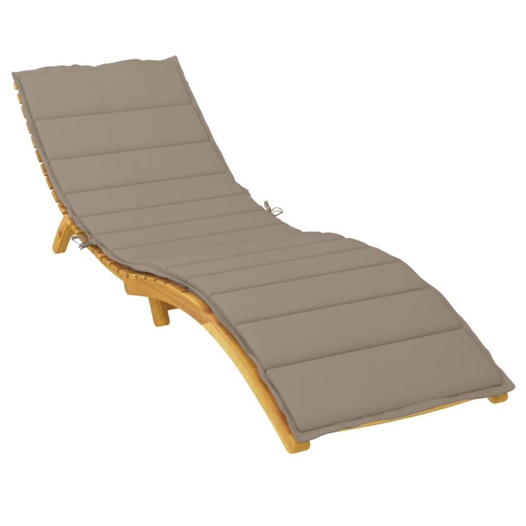 Μαξιλάρι Ξαπλώστρας Taupe 200 x 50 x 3εκ. από Ύφασμα Oxford 3