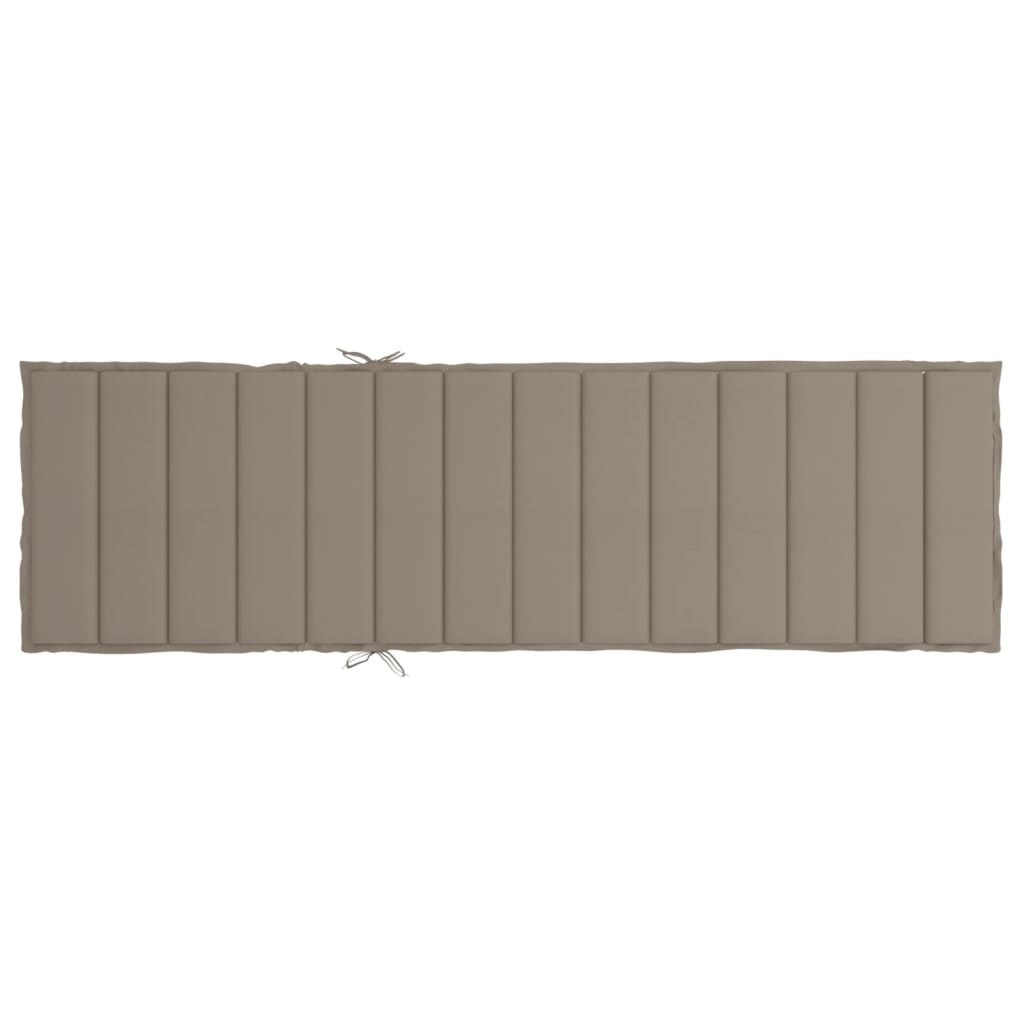 Μαξιλάρι Ξαπλώστρας Taupe 200 x 50 x 3εκ. από Ύφασμα Oxford 5