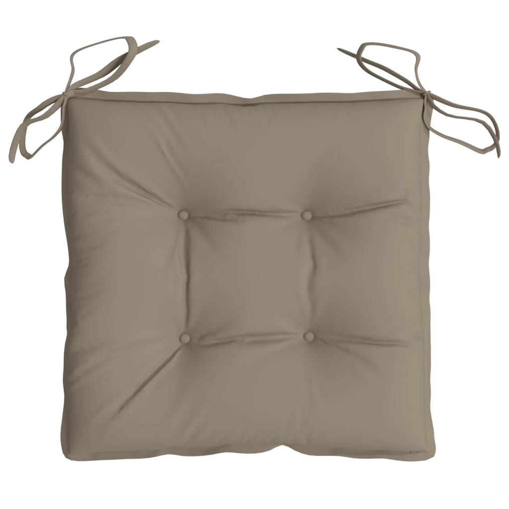 Μαξιλάρια Καρέκλας Κήπου 4 τεμ. Taupe 40x40x7 εκ. Υφασμάτινα 6