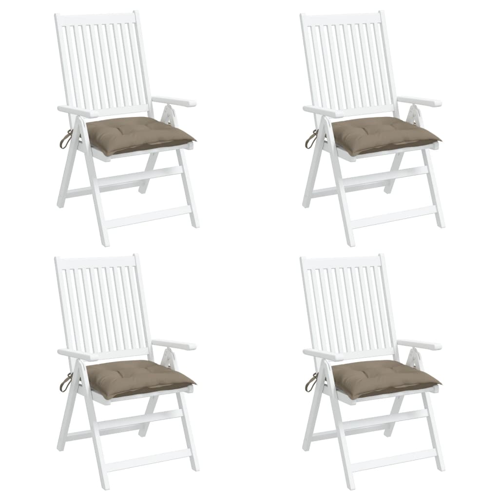Μαξιλάρια Καρέκλας Κήπου 4 τεμ. Taupe 50x50x7 εκ. Oxford Ύφασμα 4