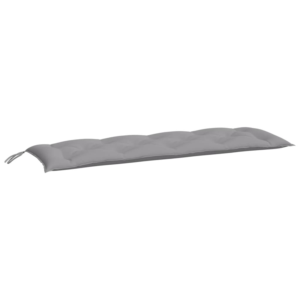 Μαξιλάρι Πάγκου Κήπου Γκρι 150x50x7 εκ. Ύφασμα Oxford 2