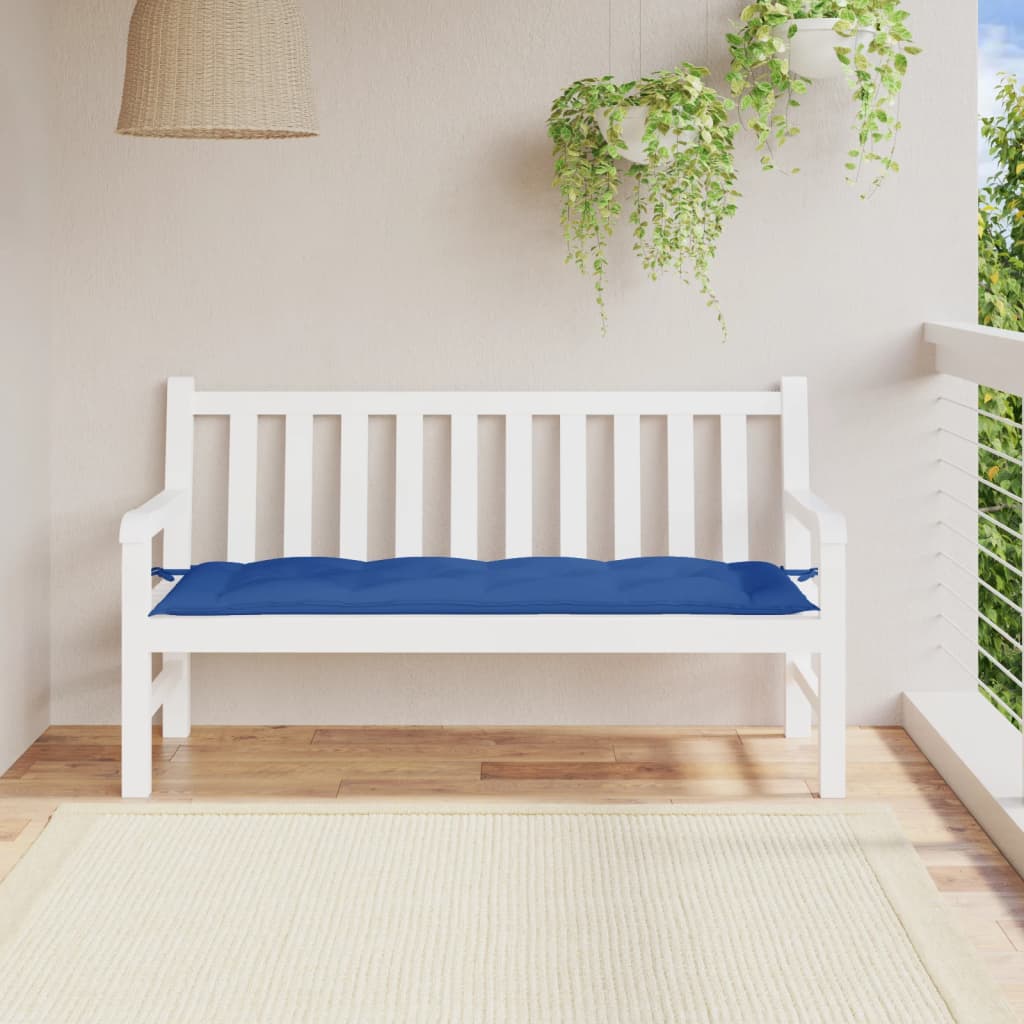Μαξιλάρι Πάγκου Κήπου Μπλε 150x50x7 εκ. Ύφασμα Oxford 1