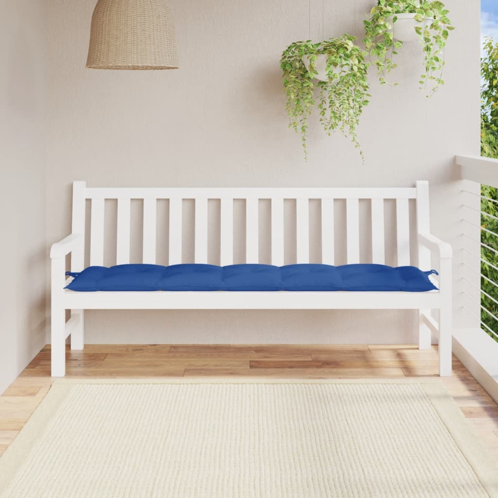 Μαξιλάρι Πάγκου Κήπου Μπλε 180x50x7 εκ. Ύφασμα Oxford 1