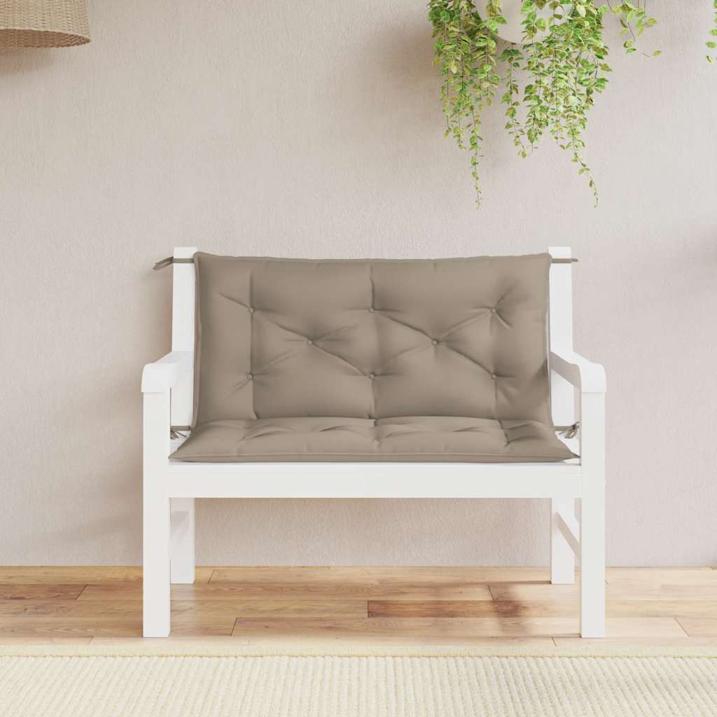 Μαξιλάρι Πάγκου Κήπου Taupe 100x(50+50)x7 εκ. Ύφασμα Oxford 1