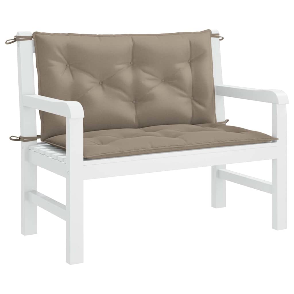 Μαξιλάρι Πάγκου Κήπου Taupe 100x(50+50)x7 εκ. Ύφασμα Oxford 3