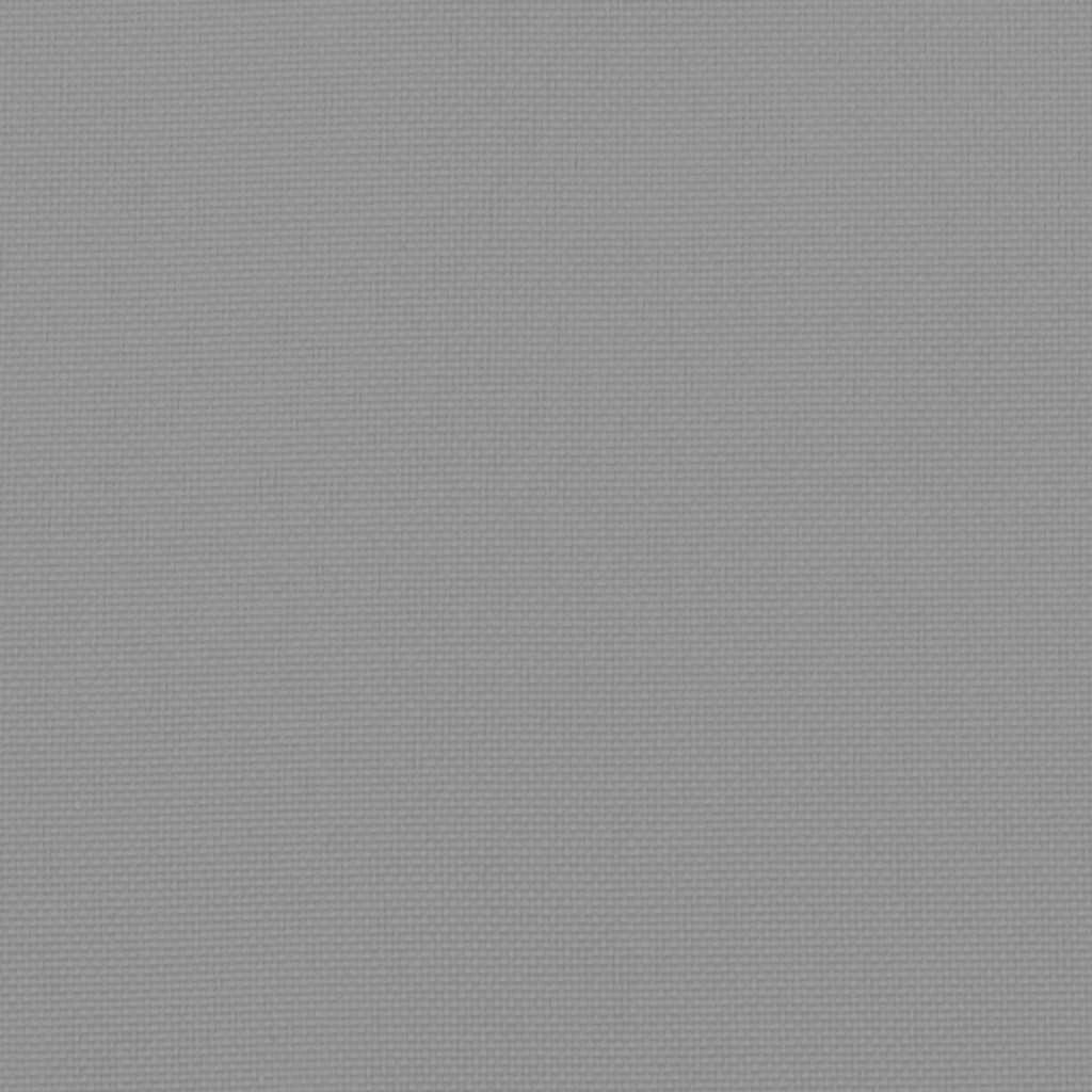 Μαξιλάρι Πάγκου Κήπου Γκρι 120x(50+50)x7 εκ. Ύφασμα Oxford 8