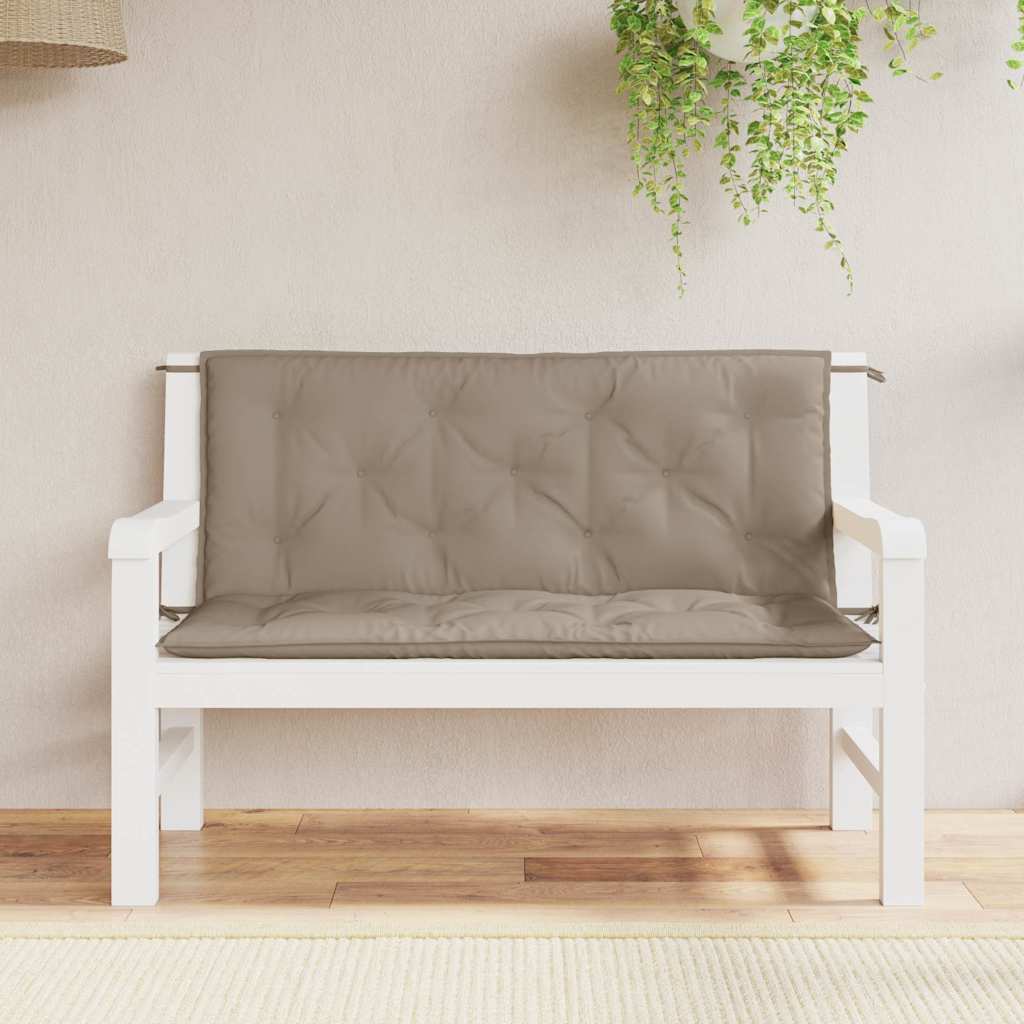 Μαξιλάρι Πάγκου Κήπου Taupe 120x(50+50)x7 εκ. Ύφασμα Oxford 3
