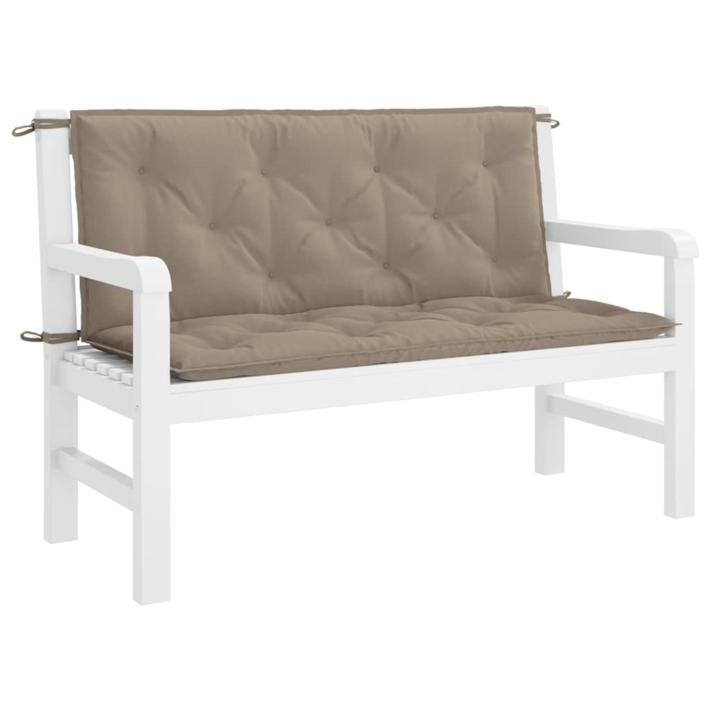 Μαξιλάρι Πάγκου Κήπου Taupe 120x(50+50)x7 εκ. Ύφασμα Oxford 4