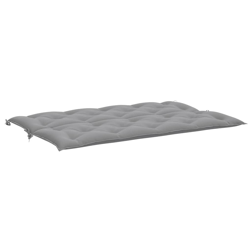 Μαξιλάρι Πάγκου Κήπου Γκρι 150x(50+50)x7 εκ. Ύφασμα Oxford 5