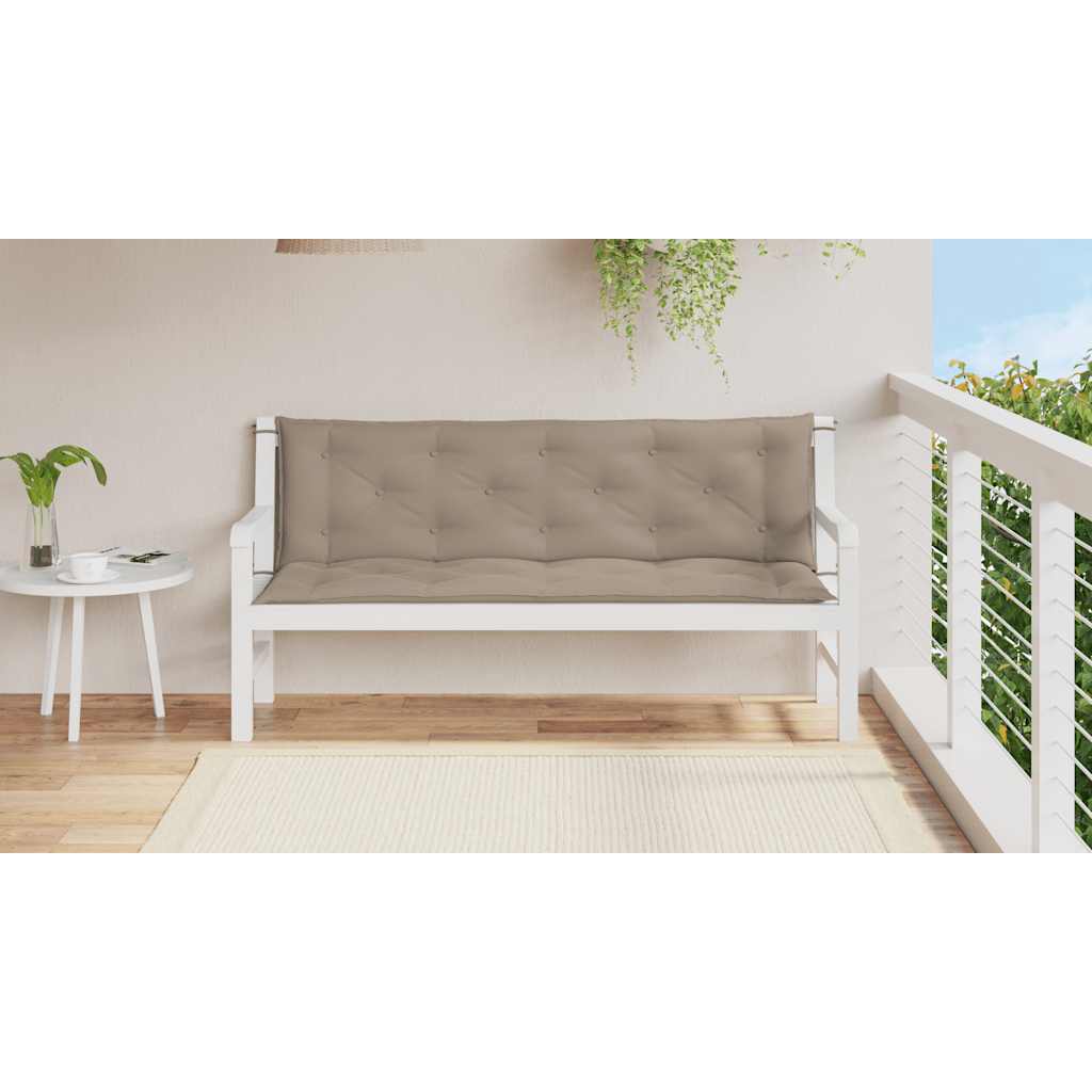 Μαξιλάρι Πάγκου Κήπου Taupe 150x(50+50)x7 εκ. Ύφασμα Oxford 3