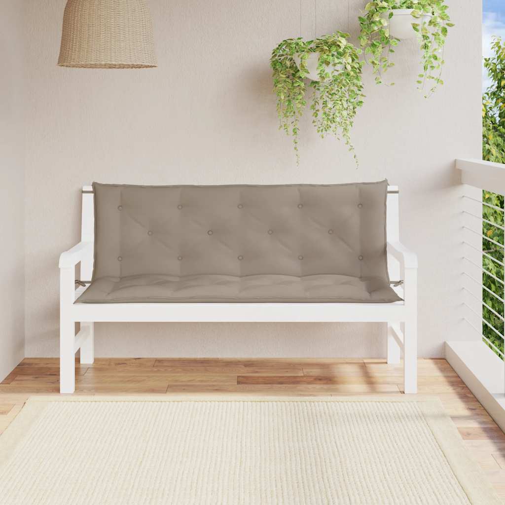 Μαξιλάρι Πάγκου Κήπου Taupe 150x(50+50)x7 εκ. Ύφασμα Oxford 4
