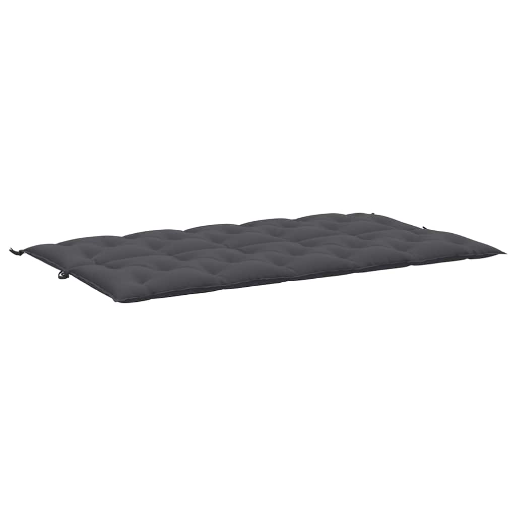 Μαξιλάρι Πάγκου Κήπου Ανθρακί 180x(50+50)x7 εκ. Ύφασμα Oxford 5