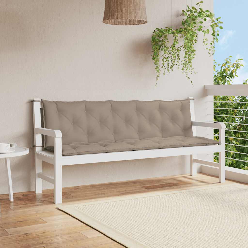 Μαξιλάρι Πάγκου Κήπου Taupe 180x(50+50)x7 εκ. Ύφασμα Oxford 1