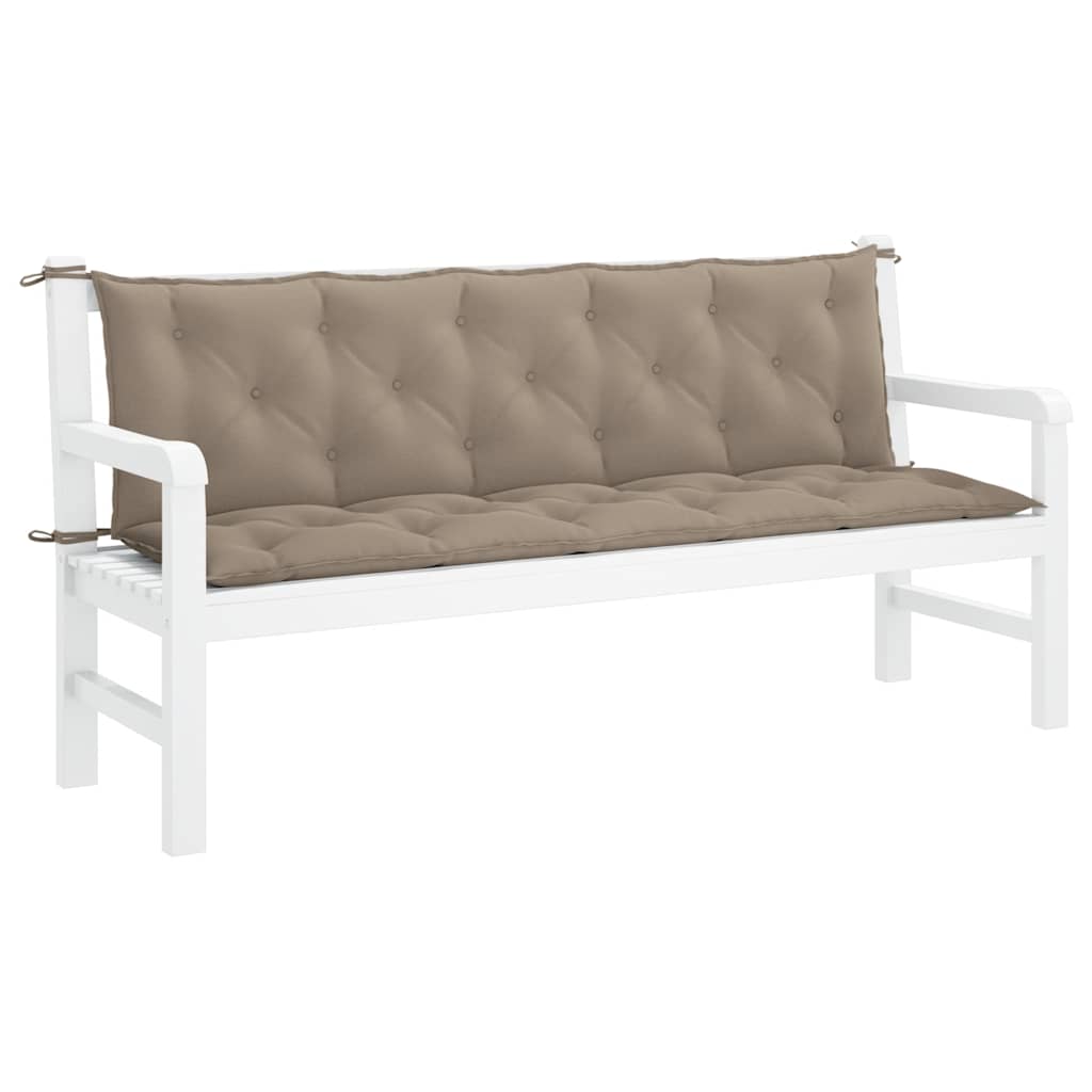 Μαξιλάρι Πάγκου Κήπου Taupe 180x(50+50)x7 εκ. Ύφασμα Oxford 4