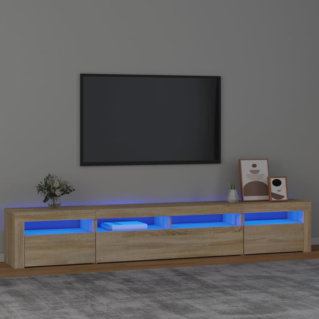 Έπιπλο Τηλεόρασης με LED Sonoma Δρυς 240 x 35 x 40 εκ. 1
