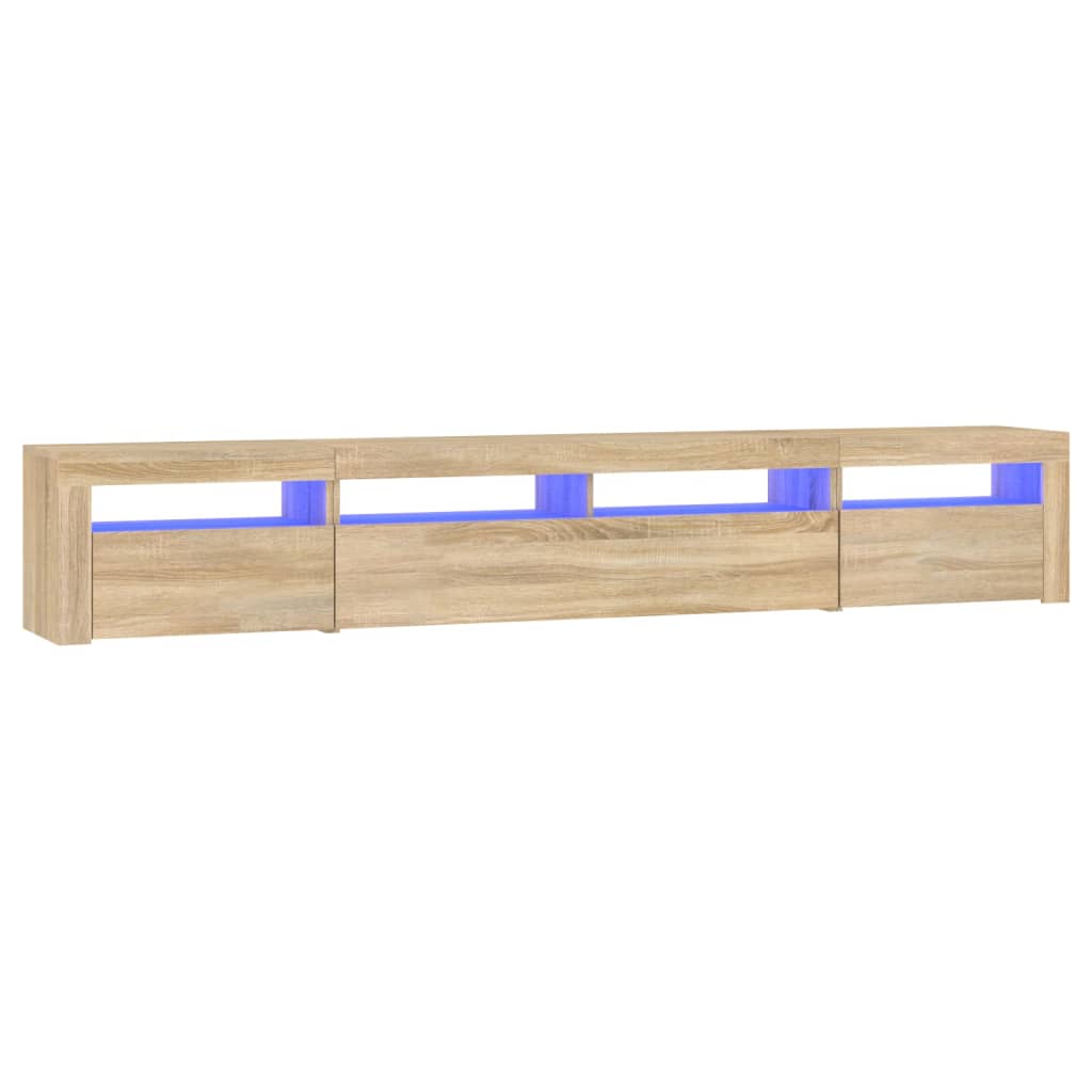 Έπιπλο Τηλεόρασης με LED Sonoma Δρυς 240 x 35 x 40 εκ. 2