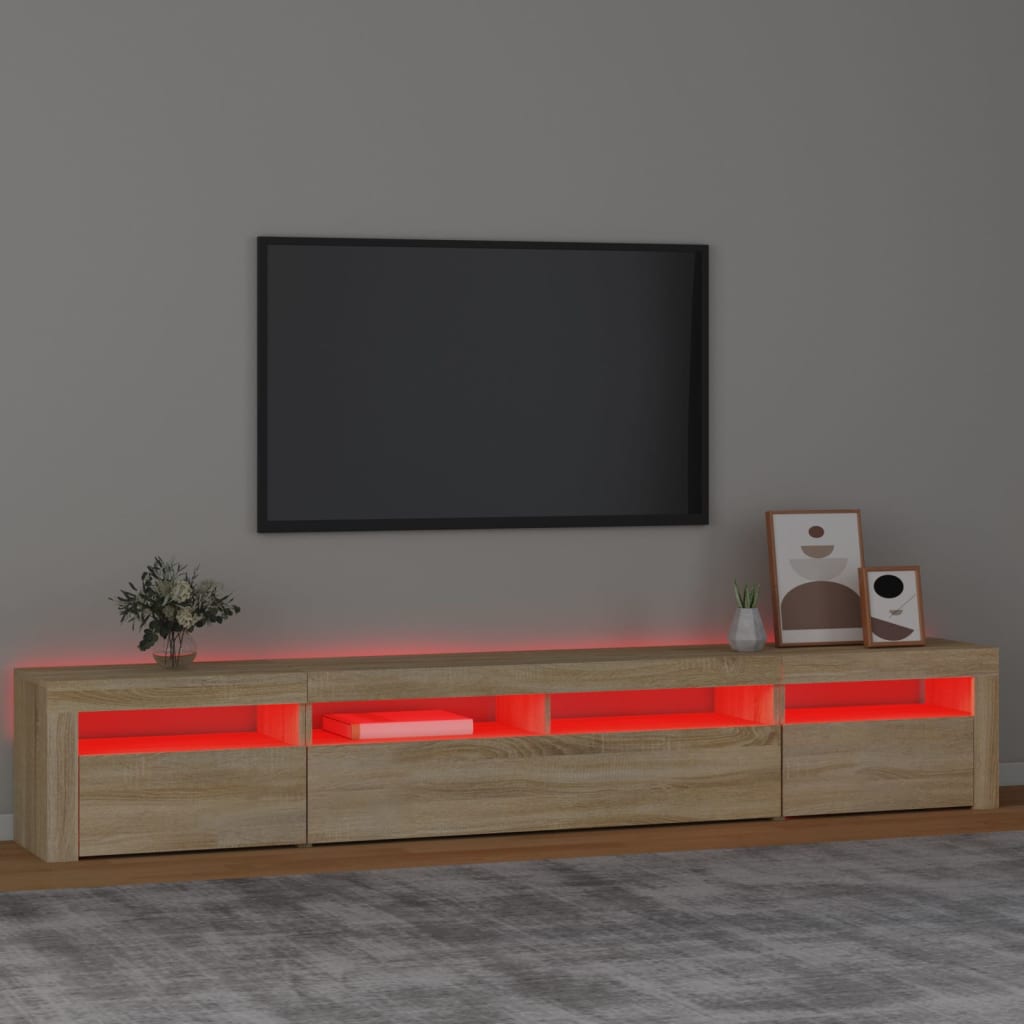 Έπιπλο Τηλεόρασης με LED Sonoma Δρυς 240 x 35 x 40 εκ. 5
