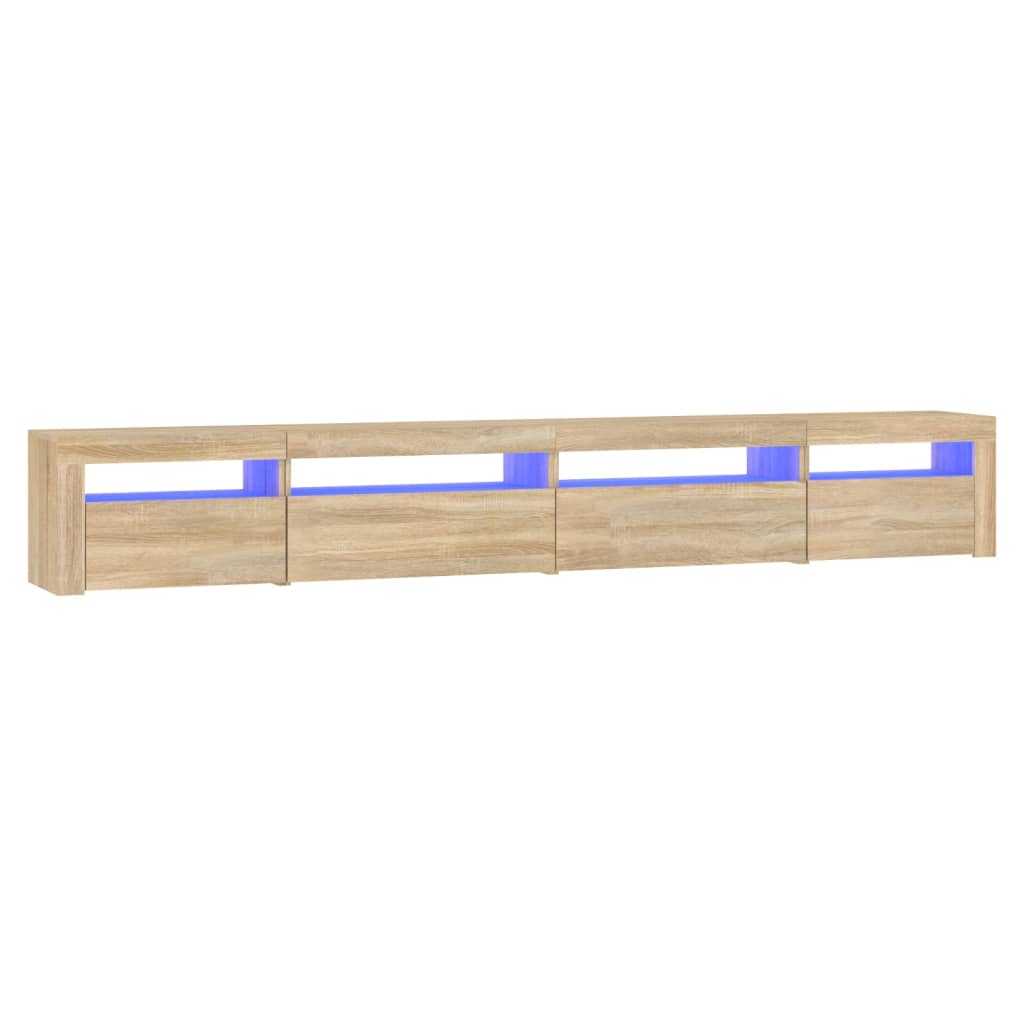 Έπιπλο Τηλεόρασης με LED Sonoma Δρυς 270x35x40 εκ. 2