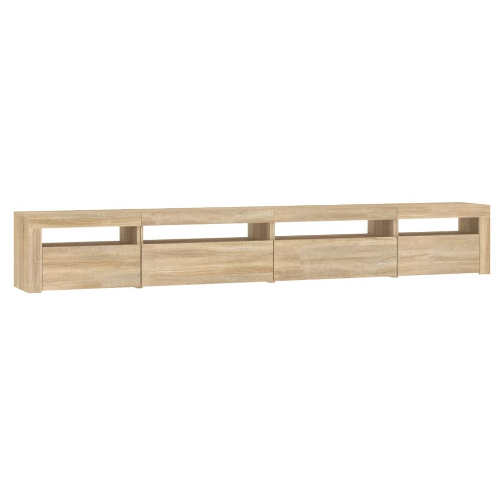 Έπιπλο Τηλεόρασης με LED Sonoma Δρυς 270x35x40 εκ. 7