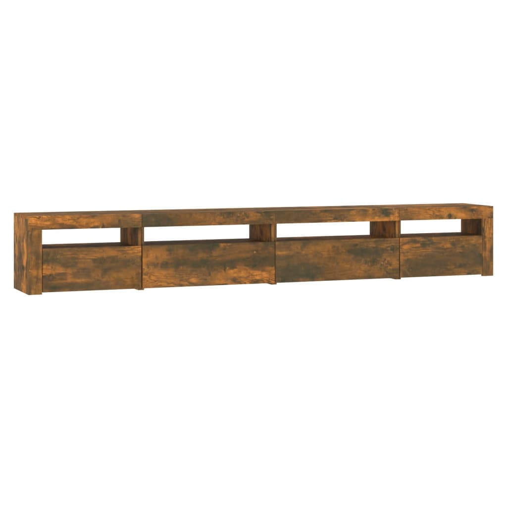 Έπιπλο Τηλεόρασης με LED Καπνιστή Δρυς 270x35x40 εκ. 7