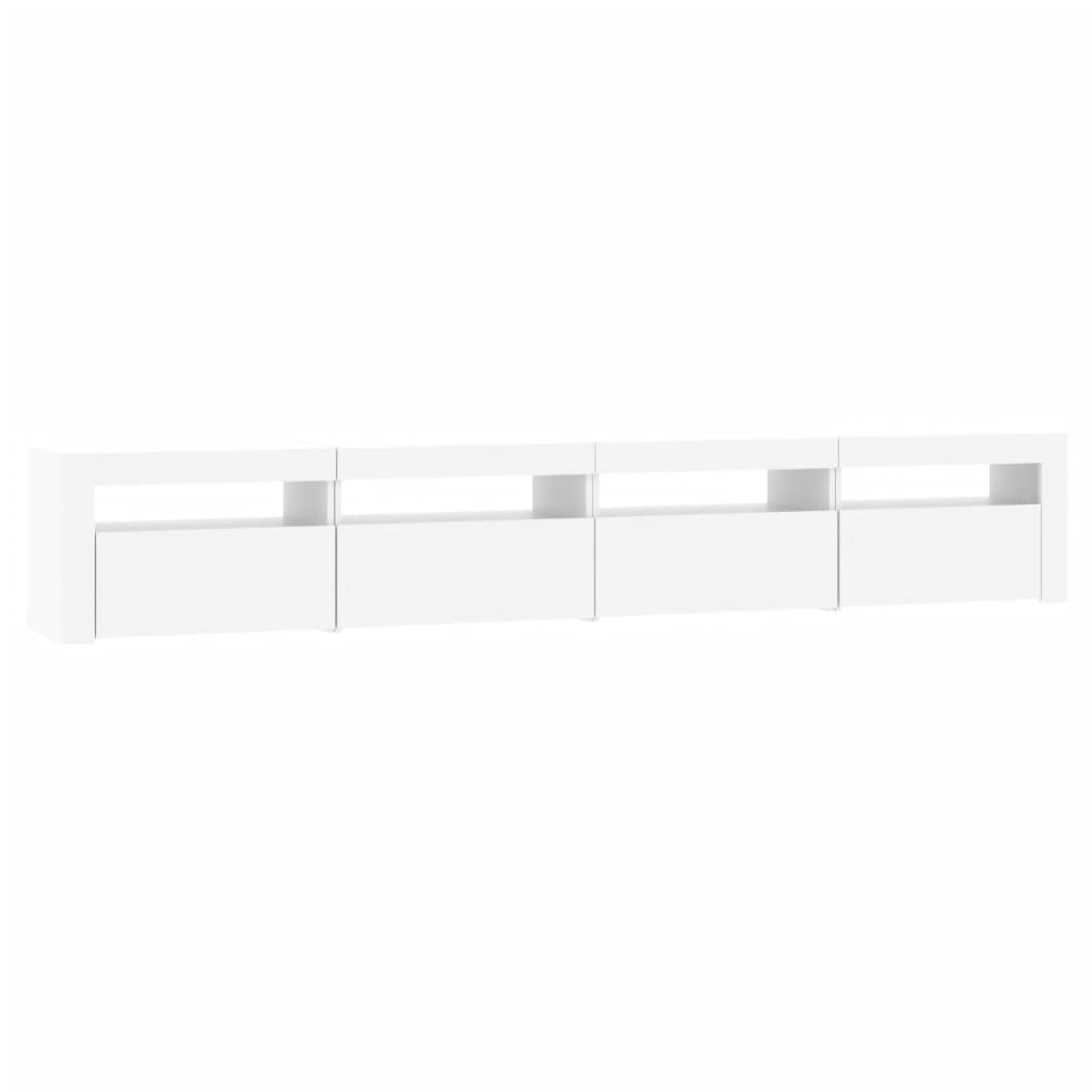 Έπιπλο Τηλεόρασης με LED Λευκό 240x35x40 εκ. 7