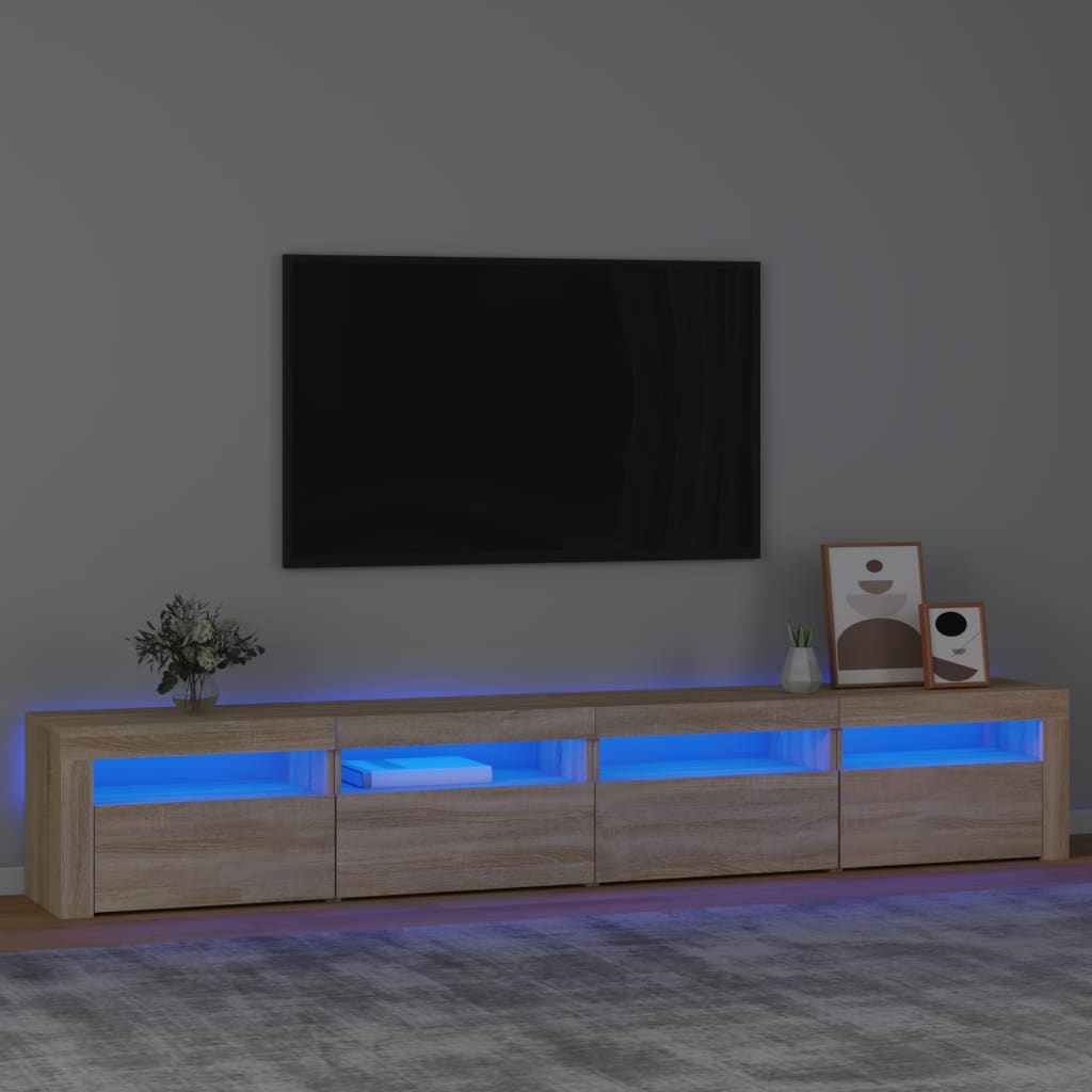 Έπιπλο Τηλεόρασης με LED Sonoma Δρυς 240 x 35 x 40 εκ. 1