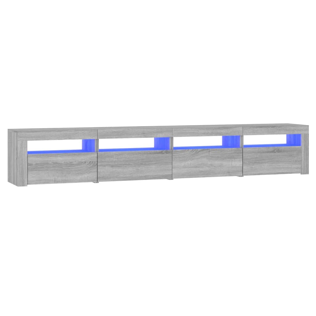Έπιπλο Τηλεόρασης με LED Γκρι Sonoma 240x35x40 εκ. 2